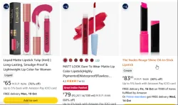 Lipsticks at minimum 80% Discount