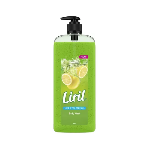 Image of Liril Lemon and Tea Tree Oil Body Wash SuperSaver XL Pump Bottle with Long Lasting Fragrance|| Glycerine||