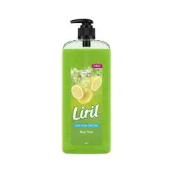 Liril Lemon and Tea Tree Oil Body Wash SuperSaver XL Pump Bottle with Long Lasting Fragrance|| 