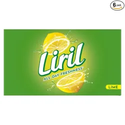 Liril Lemon & Tea Tree Bathing Soap 125g * Pack of 6