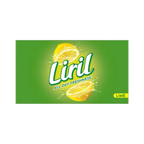 Image of Liril Lime Bathing Bar | Feel the Citrus Burst of Freshness | Pack of 6 (6 x 125g)