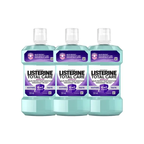 Image of Listerine Total Care Sensitive Soothing Taste 250ml (Pack of 3)