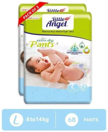 Image of Little Angel Baby Diaper Pants L (68 pcs)