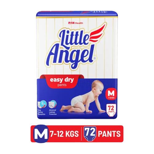 Image of Little Angel Easy Dry Pant Diapers - M (72 Pieces)