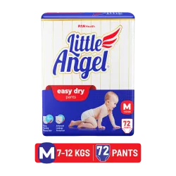 Little Angel Easy Dry Pant Diapers - M (72 Pieces)
