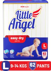 Little Angel Easy Dry Diaper Pants Large (62Pieces)