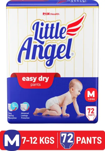 Image of Little Angel Easy Dry Diaper Pants M – 72 pcs