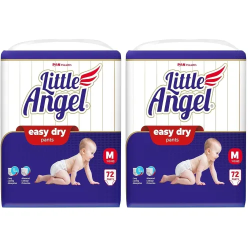Image of Little Angel M Baby Diaper Pants Pack 2