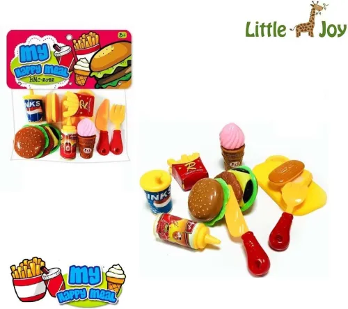 Image of Little Joy Pretend Play Kitchen Chopping Food Set with Board and Knife