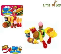 Little Joy Pretend Play Kitchen Chopping Food Set with Board and Knife
