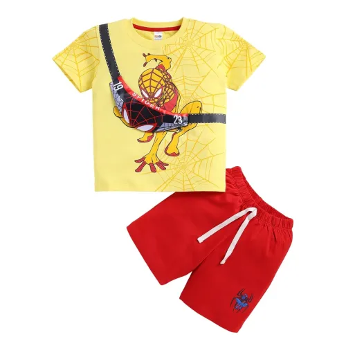 Image of Little Ninja Printed Tee & Shorts Set 