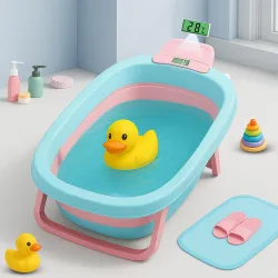 Little Olive Baby Bath Tub with Temperature Display