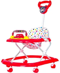 Little Olive Musical Activity Walker With Parent Rod (Red)