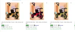 Little Olive Tricycles strating @ ₹1199