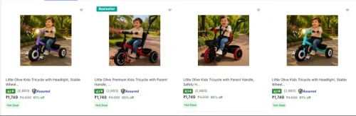 Image of Little Olive Tricycles upto 65% Discount