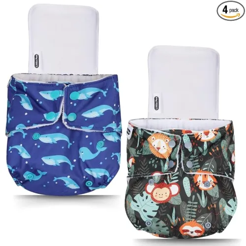 Image of Little Pea Adjustable Cloth Diaper for Babies (3 Months–3 Years) 