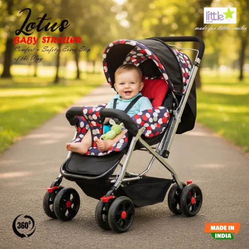 Image of LITTLE RIDES Explorer Baby Stroller New Born/Kids, with Safety Belt