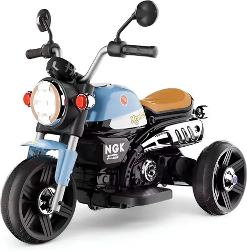 Image of Little Rides Kids Battery Operated Bike (Blue)