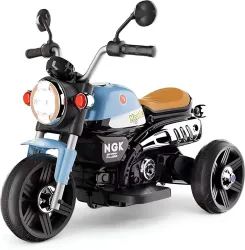 Little Rides Kids Battery Operated Bike (Blue)