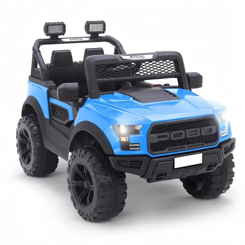 Image of Little Rides Ride on Jeep,12V 4.5AH Big Battery Cars for Kids with Remote,Electric Car with 3 Speeds,LED Lights, Bluetoo