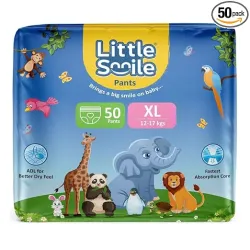Little Smile Baby Diapers Pant Style, 50 Count