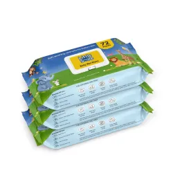 Little Smile Baby Wet Wipes (72s * Pack of 3)