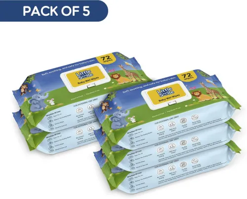 Image of Little Smile Baby Wipes 5Pcs (72 Wipes*5)