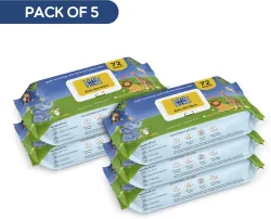 Little Smile Baby Wipes 5Pcs (72 Wipes*5)