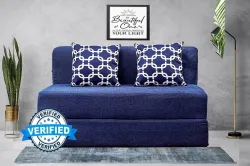 Little Smile Moshi Fabric 2 Seater Fold Out Sofa Cum Bed