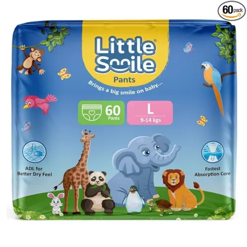 Image of Little Smile Baby Diapers Pants Large 60pcs