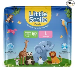 Little Smile Baby Diapers Pants Large 60pcs