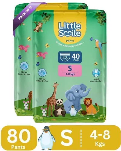 Image of Little Smile Better Dry Feel Baby Diaper Pants (PO2)