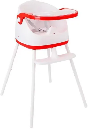 Image of Little Tribe Multifuction Kids High Chair (Red, White)