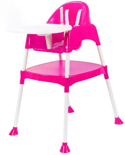 Image of Little Tribe Multifuction Kids High Chair (Pink, White)