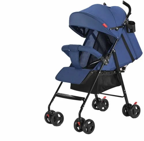 Image of Little Tribe Pro Stroller Stroller (3, Navy Blue)