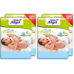 Little Angel Extra Dry Baby Pants Diaper Large Size 34 Count (PO4)