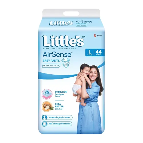 Image of Little's AirSense Ultra Premium Pant Style Baby Diapers L 44 Count