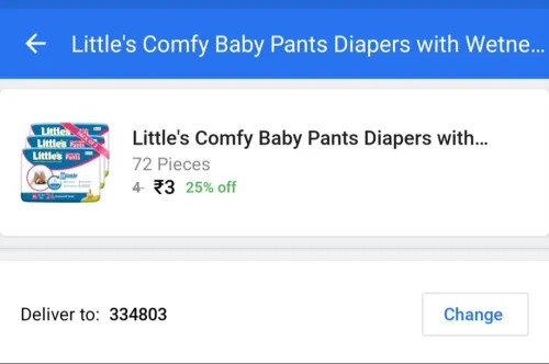 Image of Littles Comfy Baby Pants Diapers with Wetness Indicator and 12 hours Absorption |Extra Large - XL  (72 Pieces)