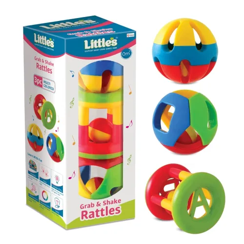 Image of Little’s Grab Shake Baby Rattles Set