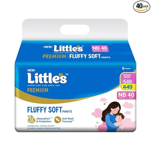 Image of Little’s Premium Newborn Baby Diaper Pants – 40 Count