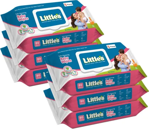 Image of Littles Soft Cleansing Baby Wipes 480Wipes
