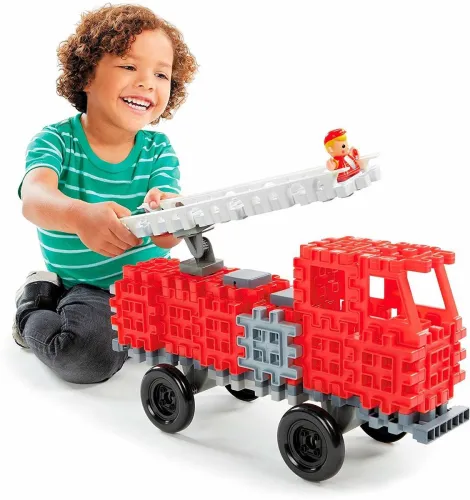 Image of Little Tikes Waffle Blocks Vehicle- Fire Truck (Red)