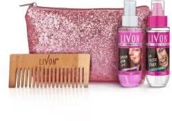 Livon Anti-Frizz Hair Serum & Shake & Spray Serum Combo