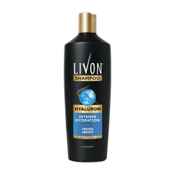 LIVON Hyaluron Shampoo | Hydrates Dry & Dull Hair | 2x Soft & Shiny Hair | No Parabens (340 ml)