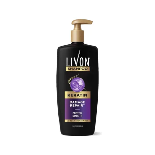 Image of Livon Keratin Shampoo 650ml for Smooth & 5x Stronger Hair 