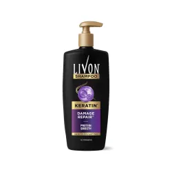 Livon Keratin Shampoo 650ml for Smooth & 5x Stronger Hair 
