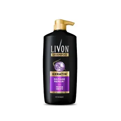 Livon Keratin Shampoo for Women & Men | Repairs Damaged Hair