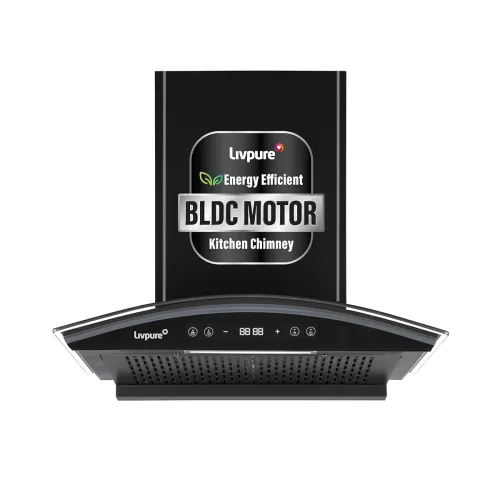 Image of Livpure 60cm BLDC Autoclean Chimney (Black)