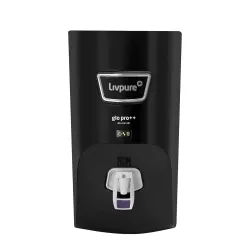Livpure GLO PRO++ RO+UV+UF | Water Purifier for Home - 7 L Storage | Free Standard Installation | Suitable for Borewell, Tanker, Municipal Water | Black