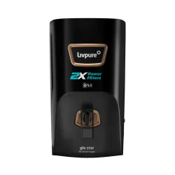Livpure Glo Star Copper Water Purifier | RO+UV+UF+Copper+Mineraliser | 2X Power Filter | No Filter Cost for 2 years* | Save upto 21,000 on Filters | 8 Stage Advance Purification | 7L Storage...